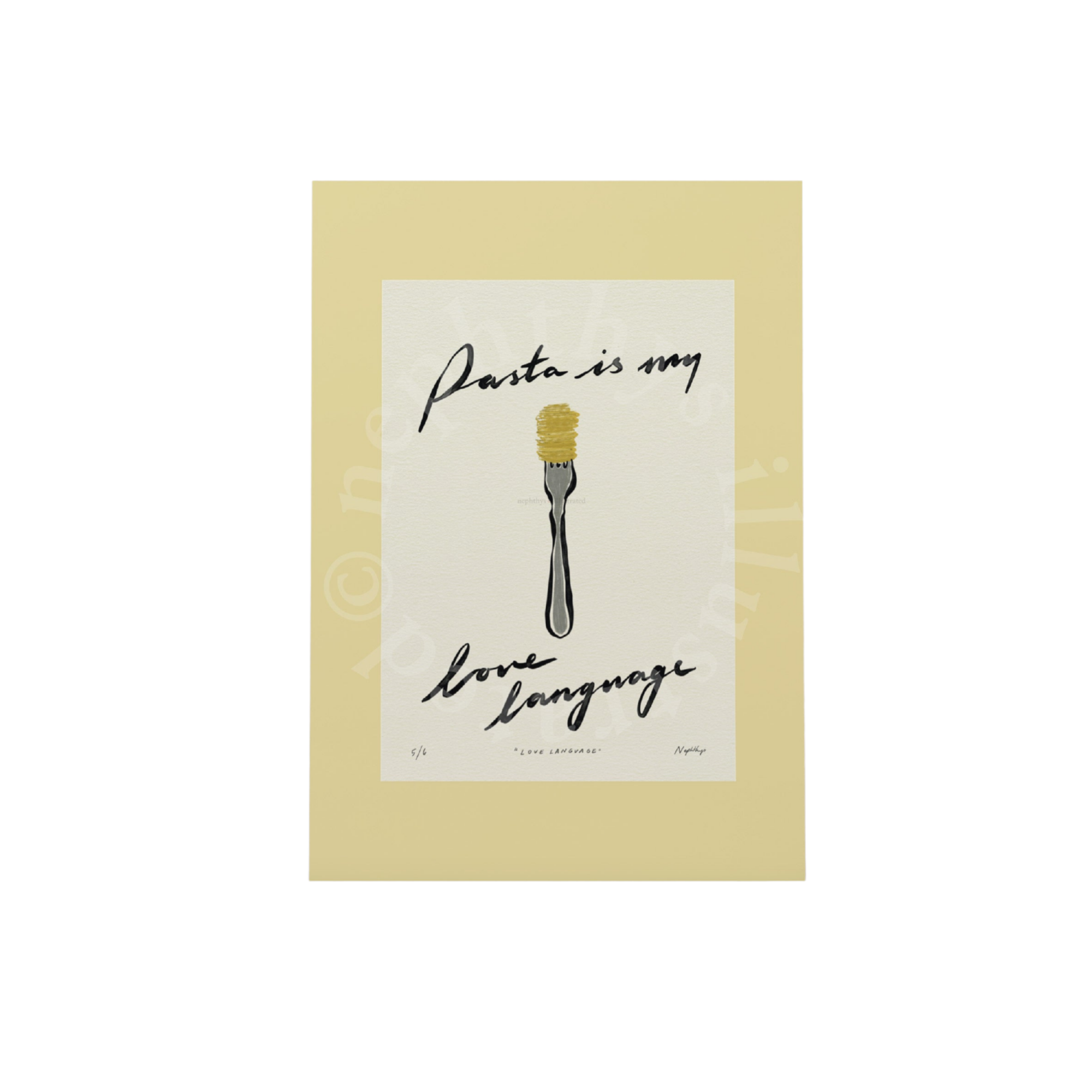 Pasta Is My Love Language Print