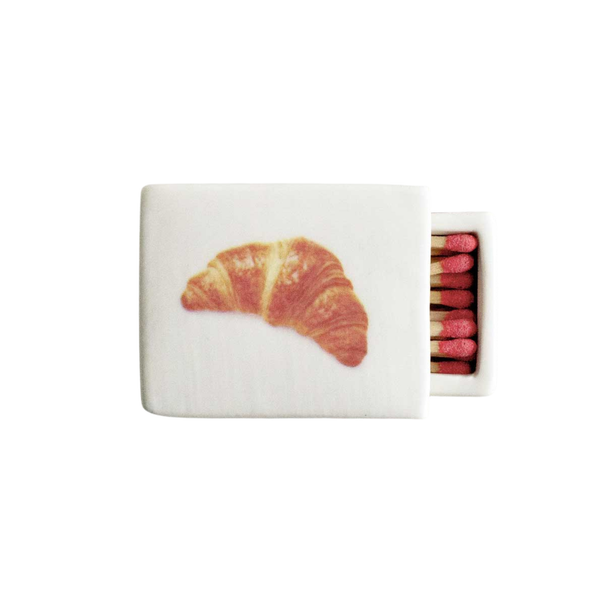 'Mini Croissant’ Ceramic Matchbox