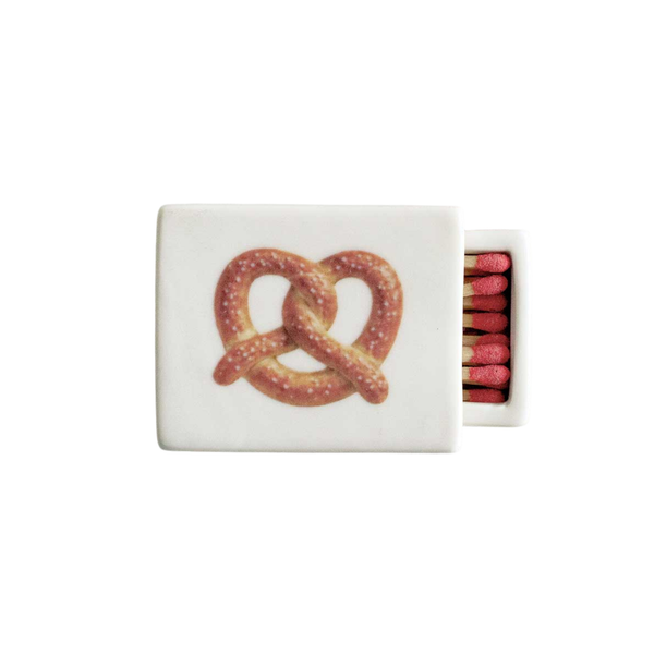 'Mini Bretzel’ Ceramic Matchbox