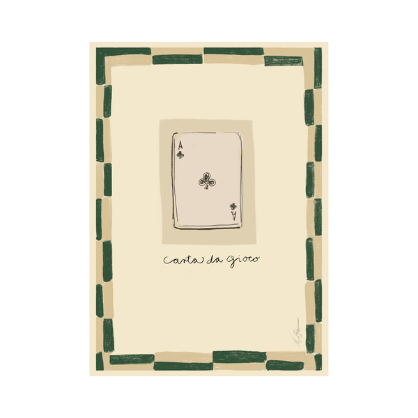 Oggetto Carta da Gioco Print