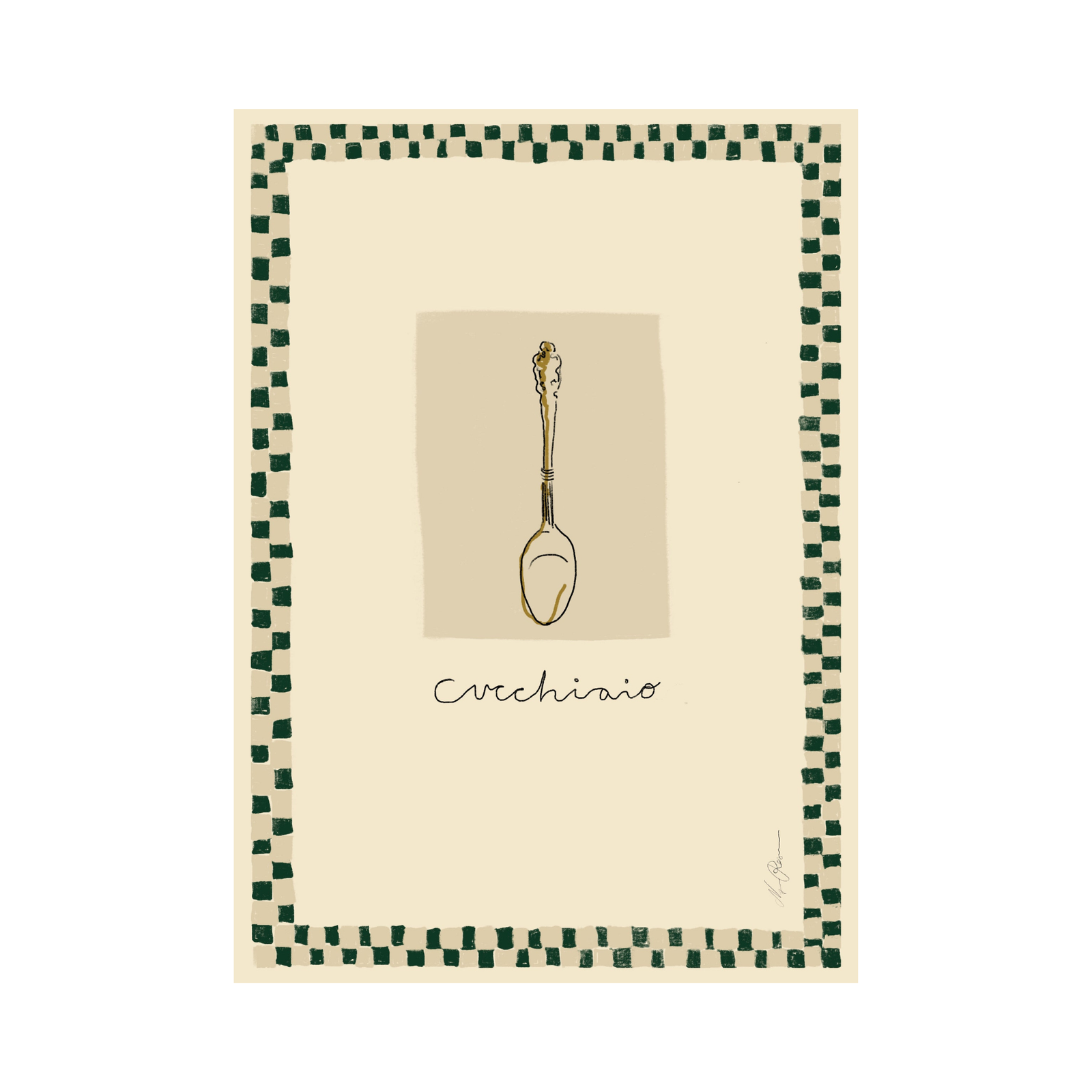 Oggetto Cucchiaio Print