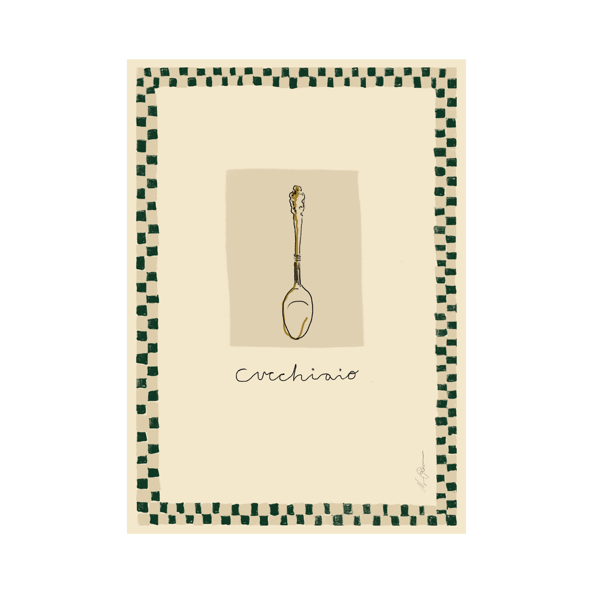 Oggetto Cucchiaio Print