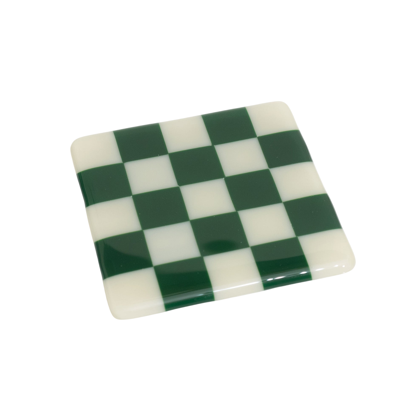 10cm Chequered Dual Colour Coaster - Oceanside Collection