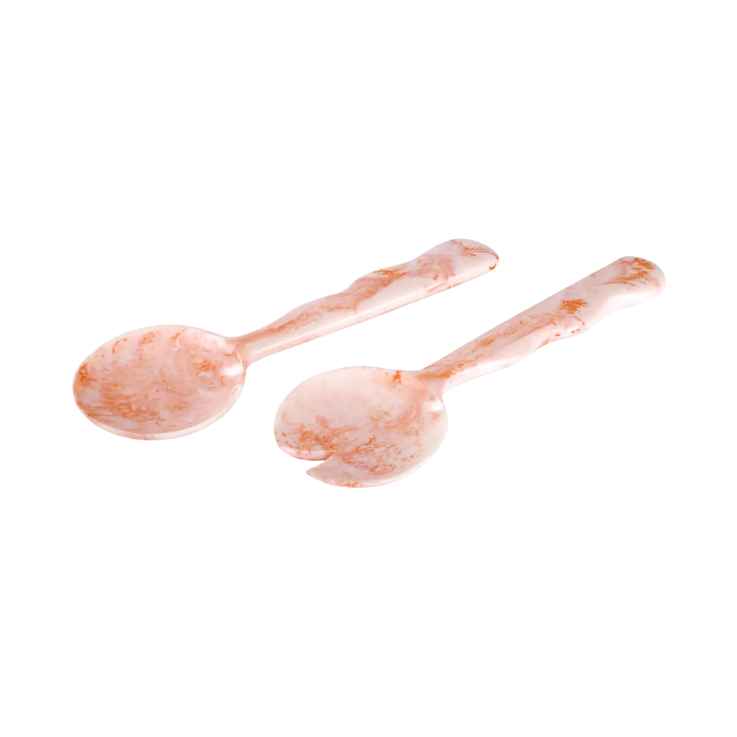 Resin Salad Server- Pink (Set of 2), 12.40 x 3.93 Inches