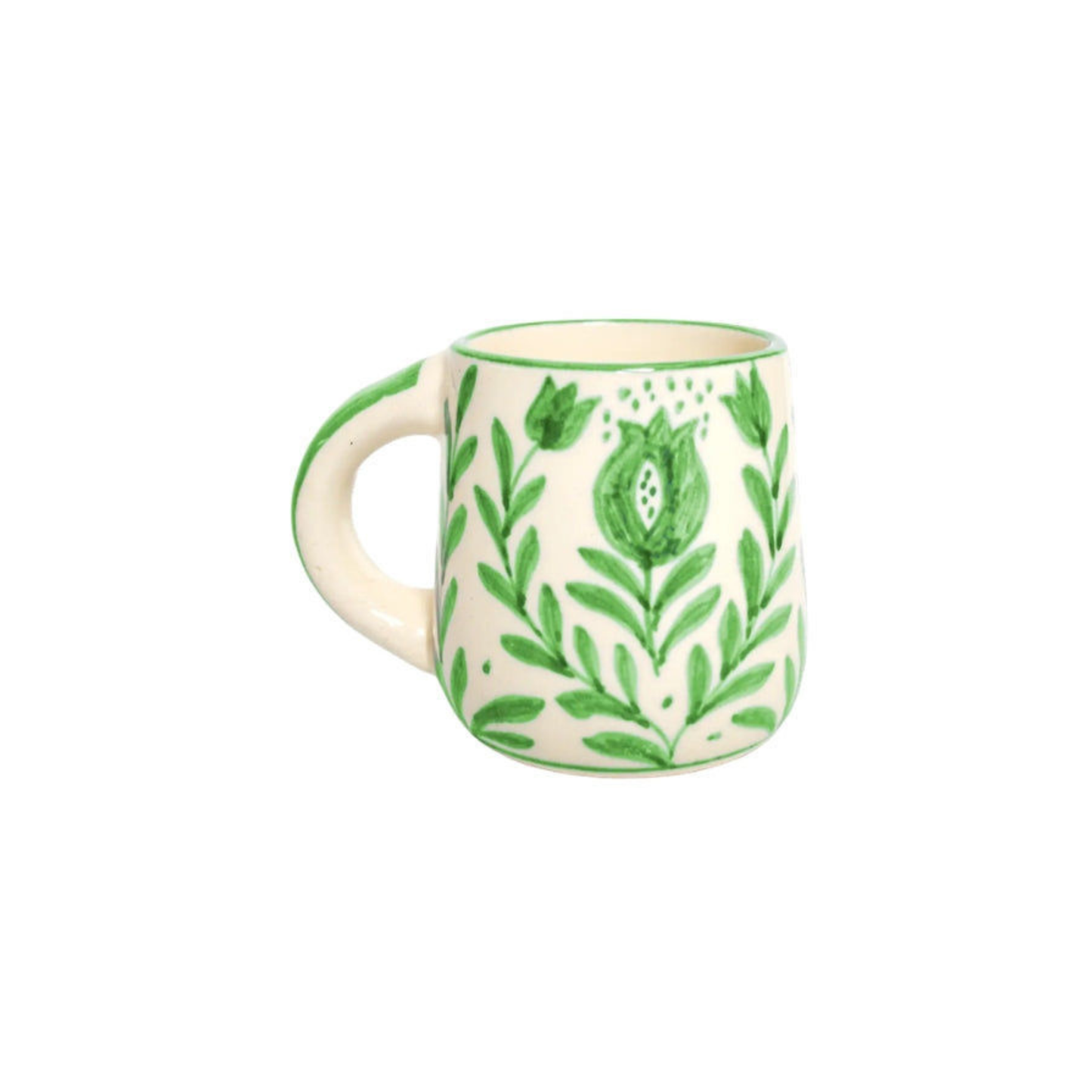 Green Anaar Coffee Mug- , 3.5 X 3 Inches (Set of 4)