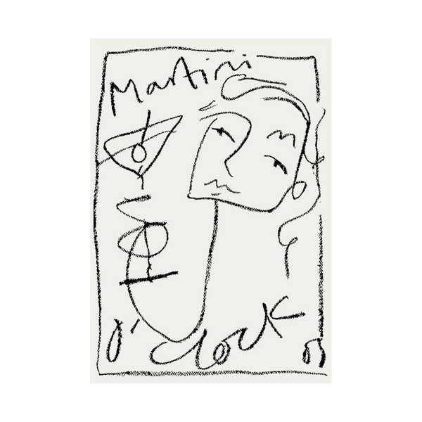 Martini O'Clock Print