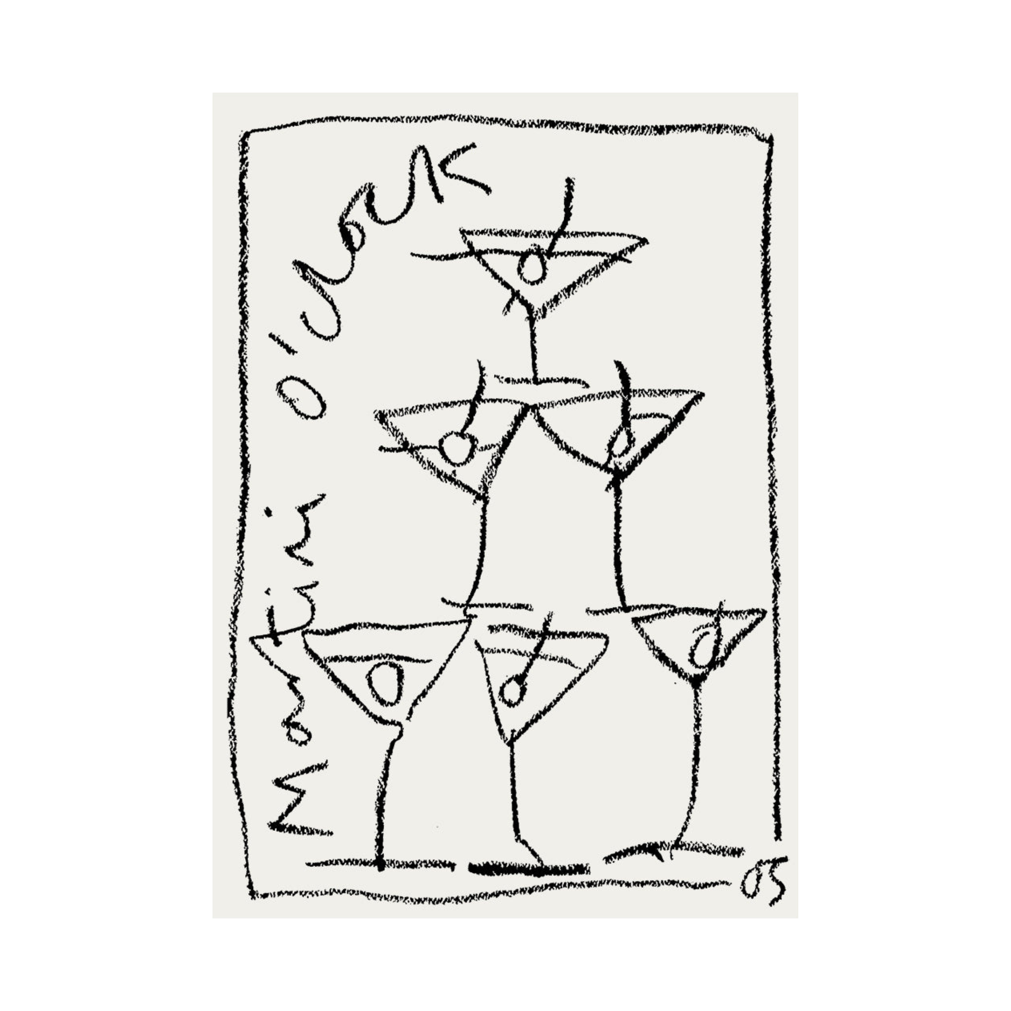 Martini Tower Print