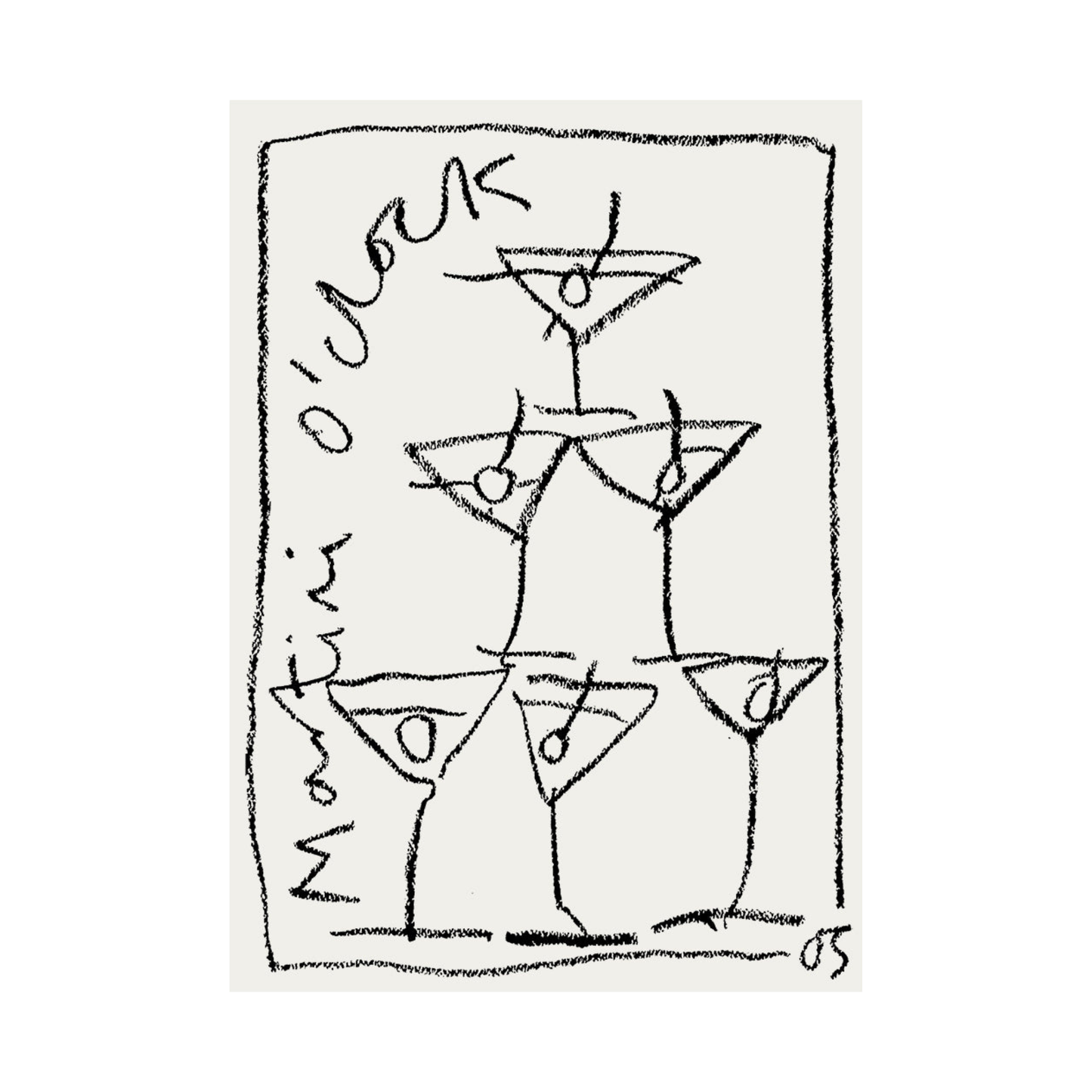 Martini Tower Print