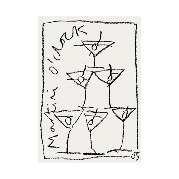 Martini Tower Print