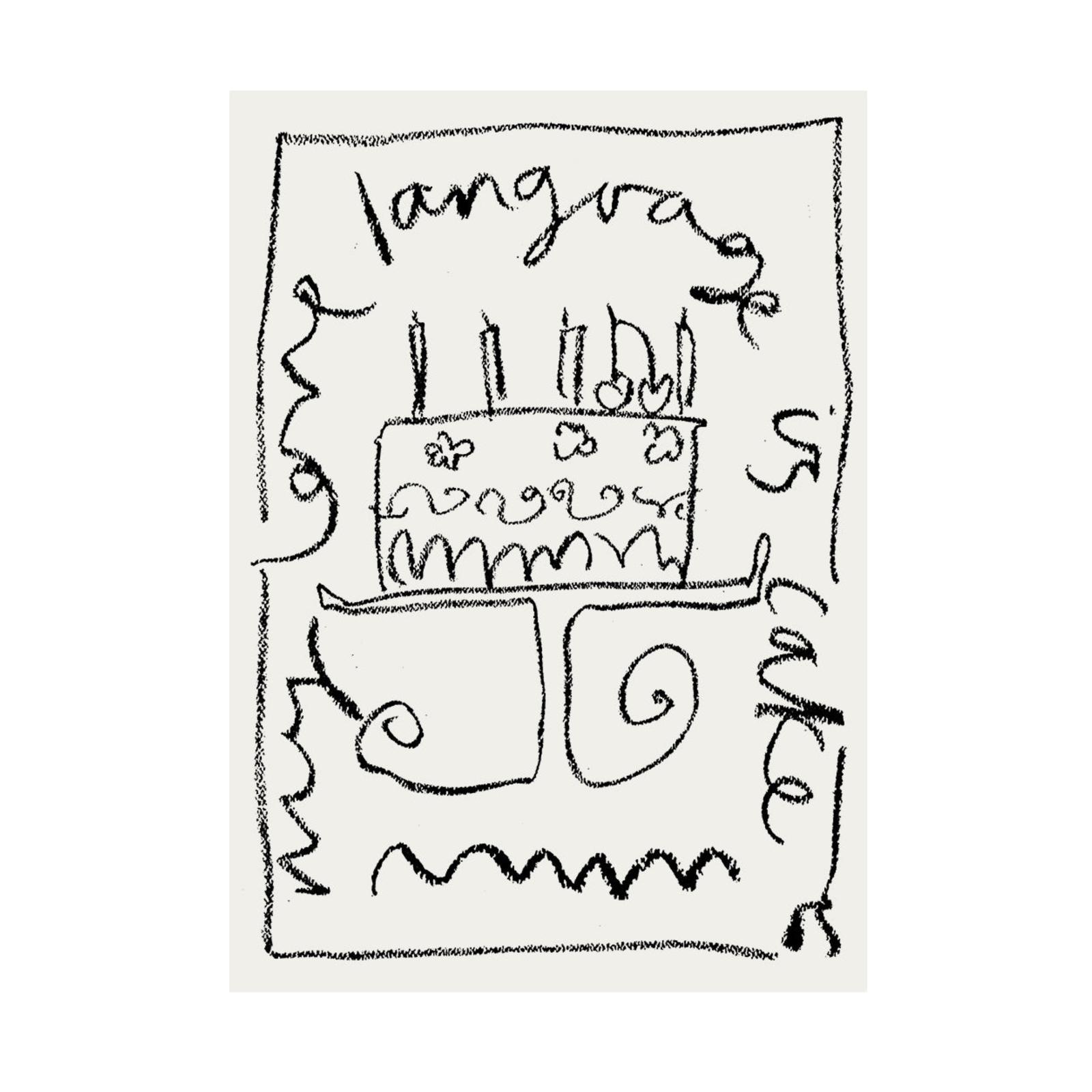 My Love Language Is Cake Print