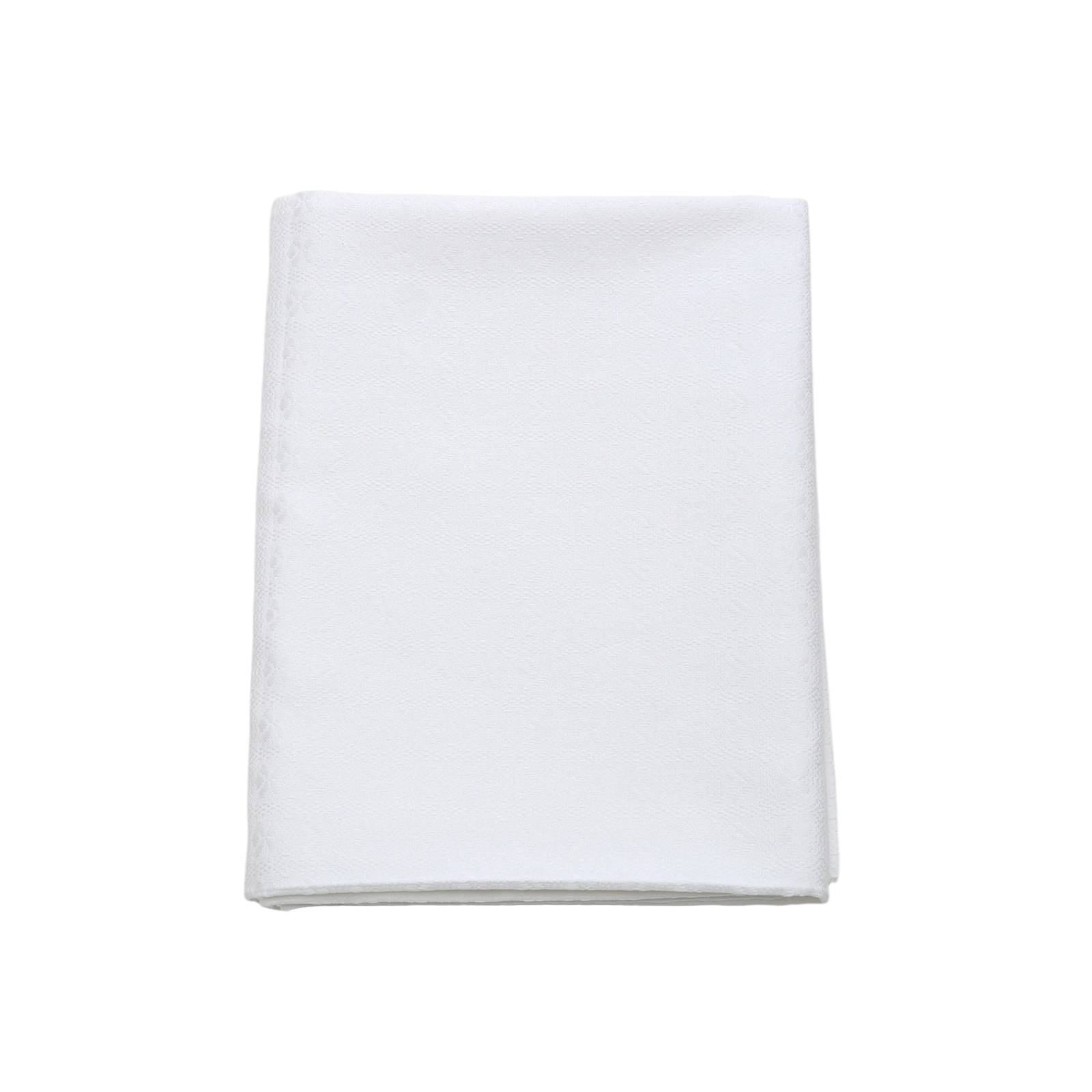 White Alpine Chalet Cotton Gingham Tablecloth, Italian Cotton, 230 x 150cm