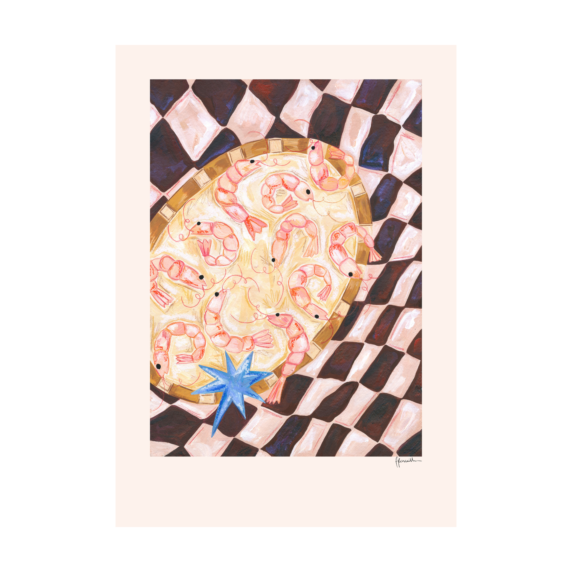 Prawn Party Print