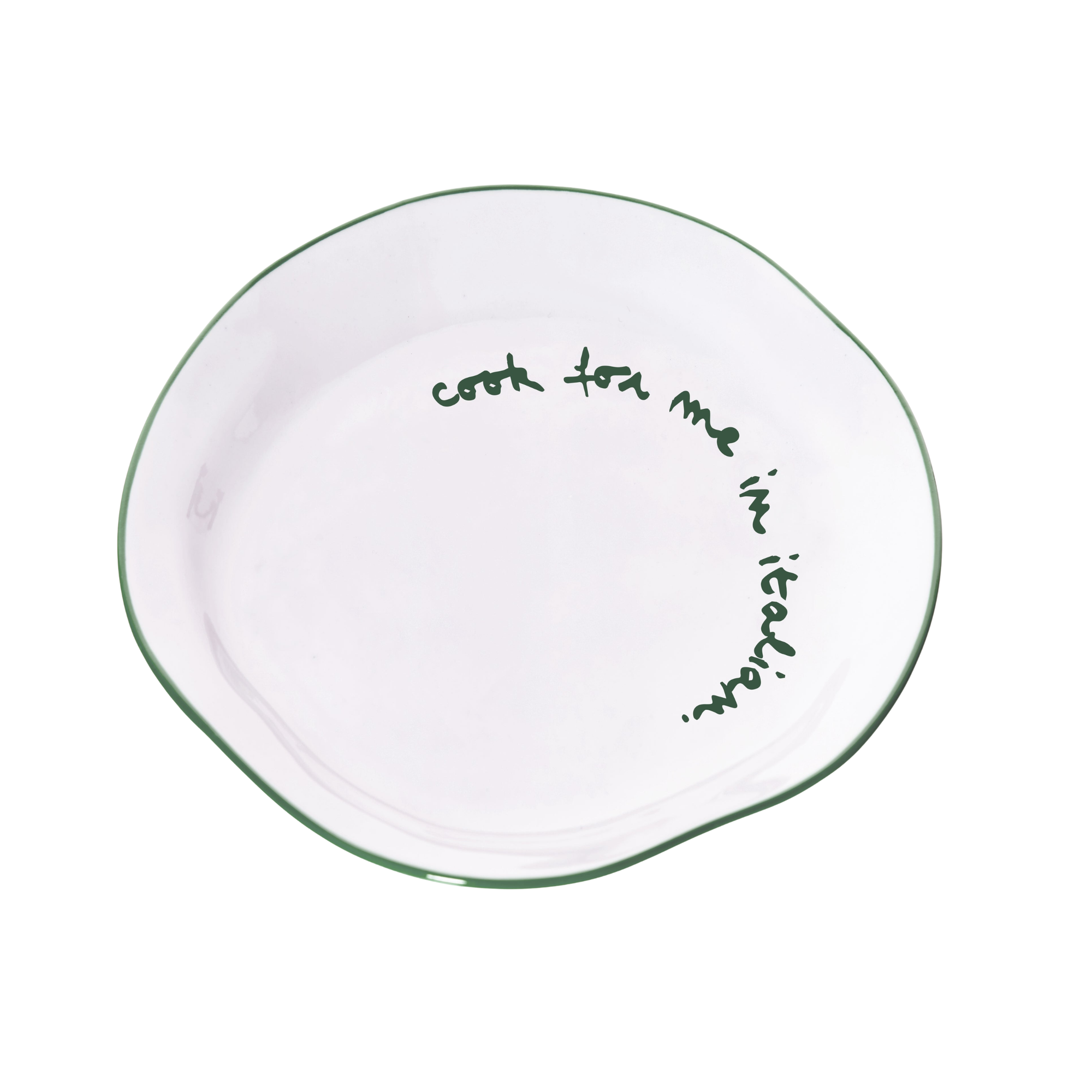 Statement Plate | Cook For Me In Italian