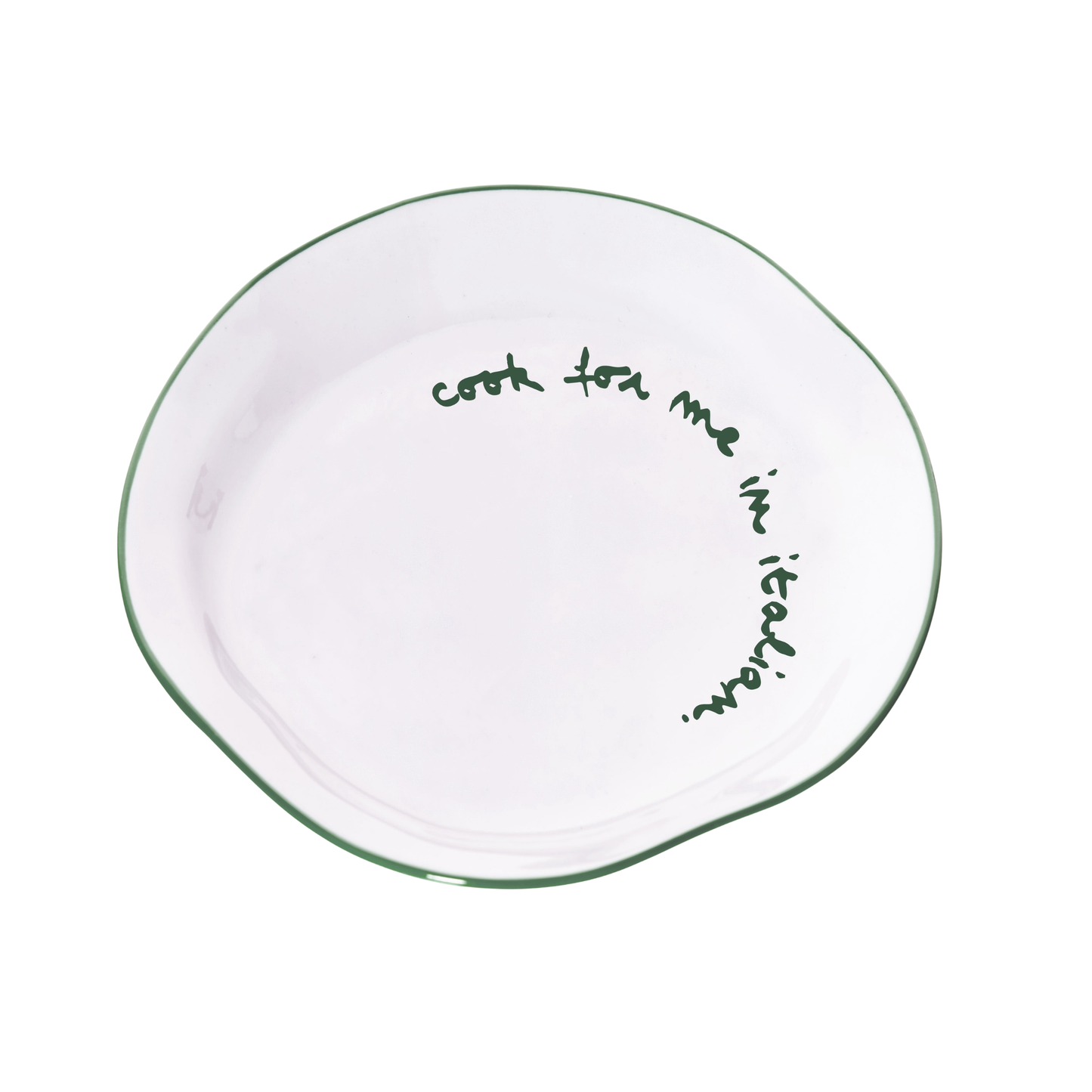 Statement Plate | Cook For Me In Italian