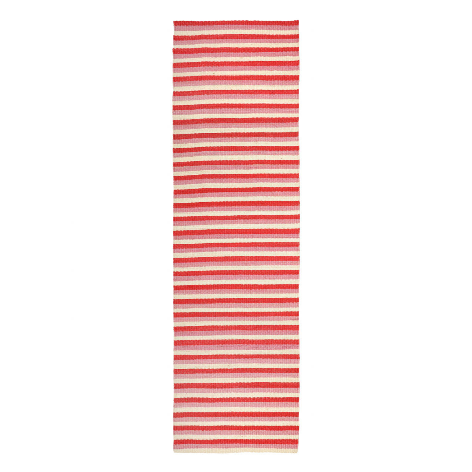 HEKIMA: Red, Vintage Pink & Natural Woven Sisal Runner