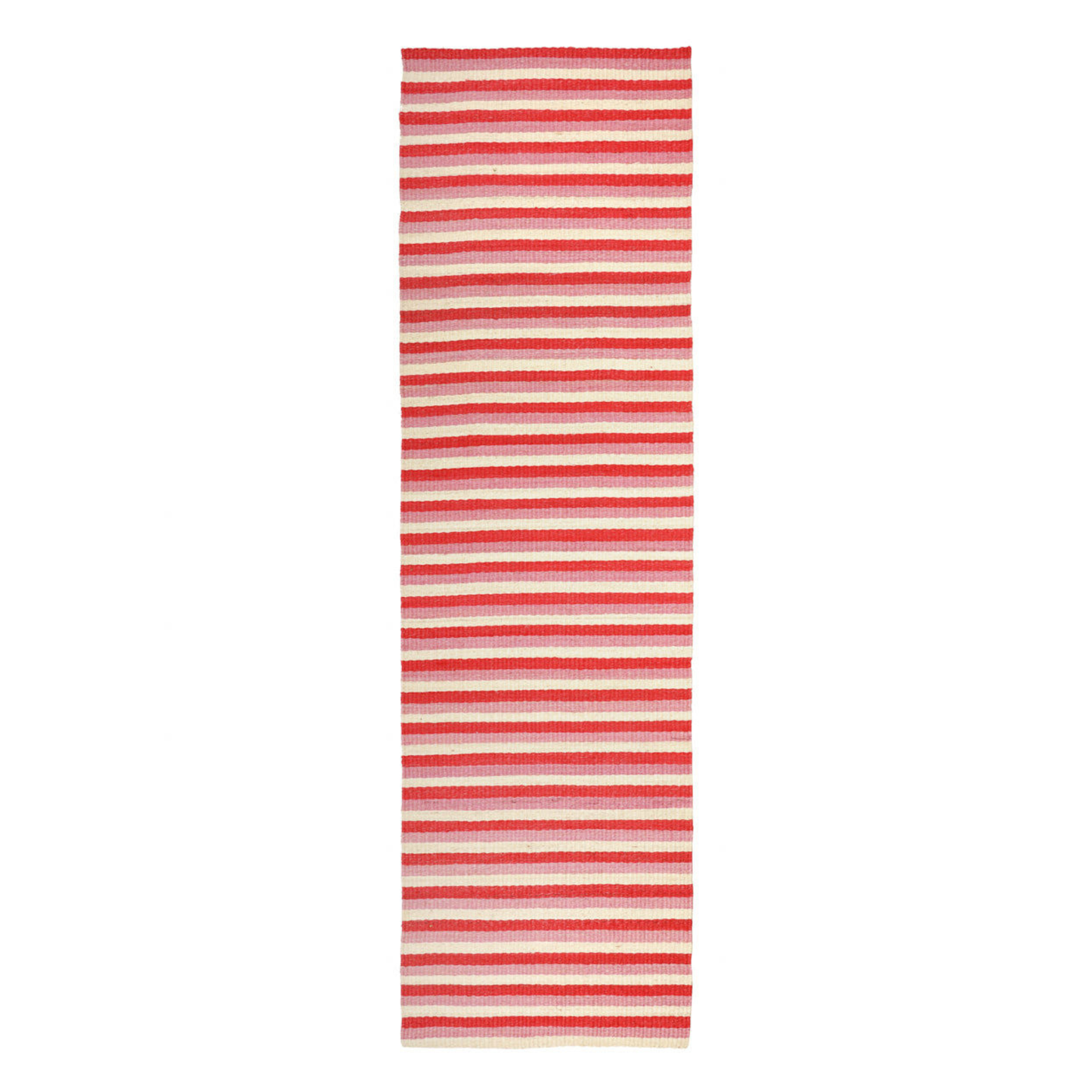 HEKIMA: Red, Vintage Pink & Natural Woven Sisal Runner