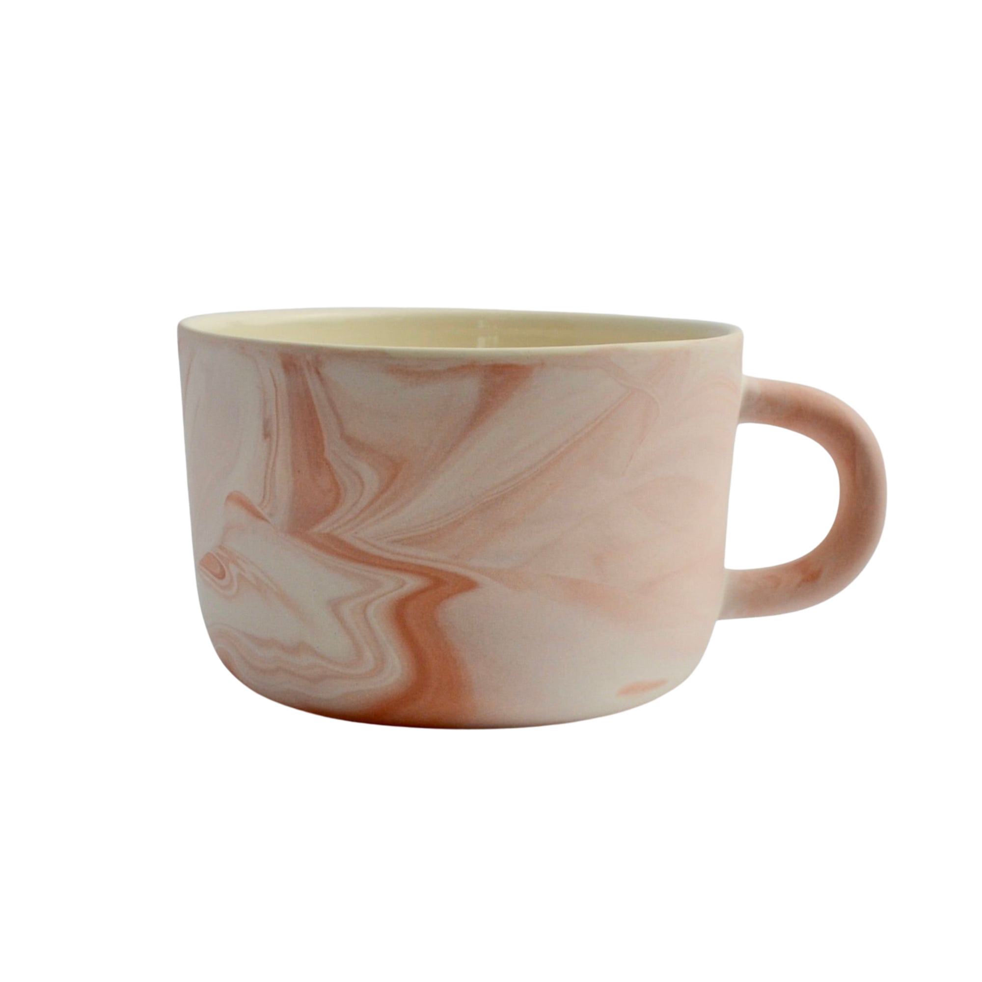 Large Cup Earthy Tone Marble
