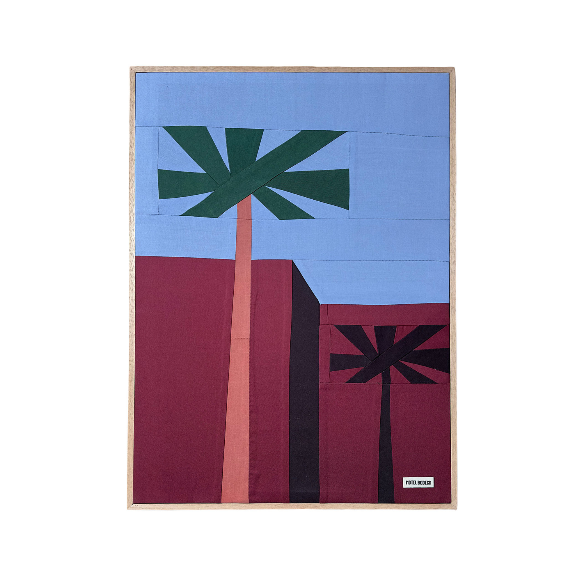 Palm Tree Original Quilted Artwork