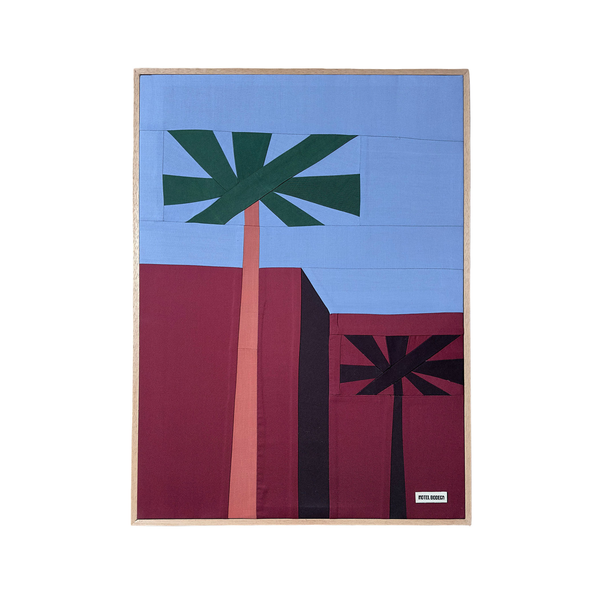Palm Tree Original Quilted Artwork