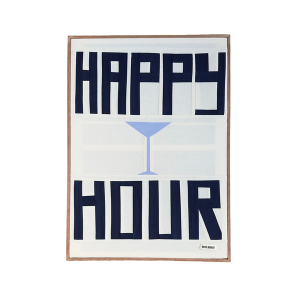 Happy Hour Original Quilted Artwork
