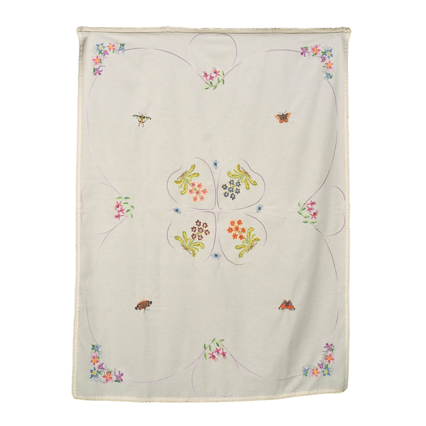 Vintage Embroidered Tablecloth