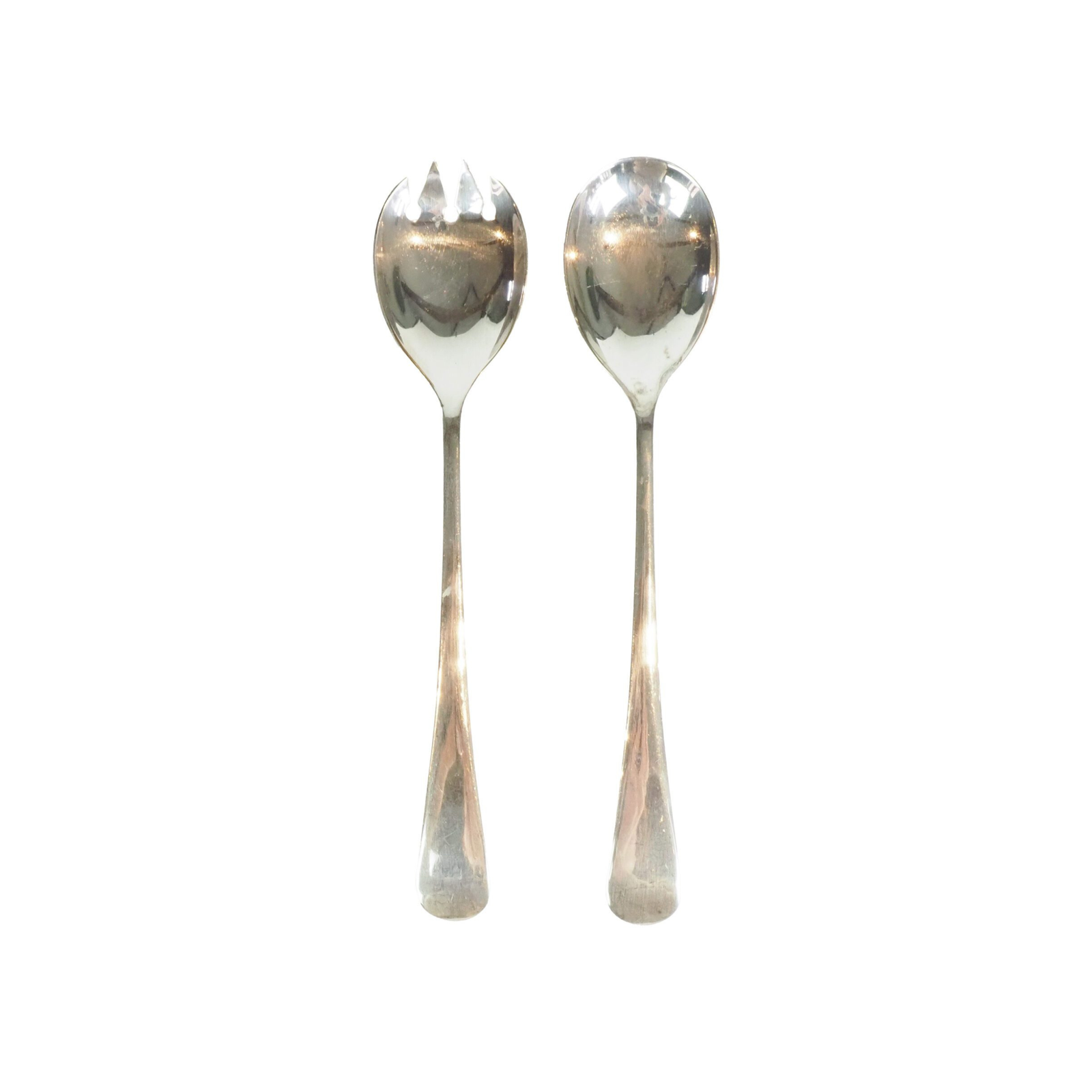Silver Plate Salad Servers