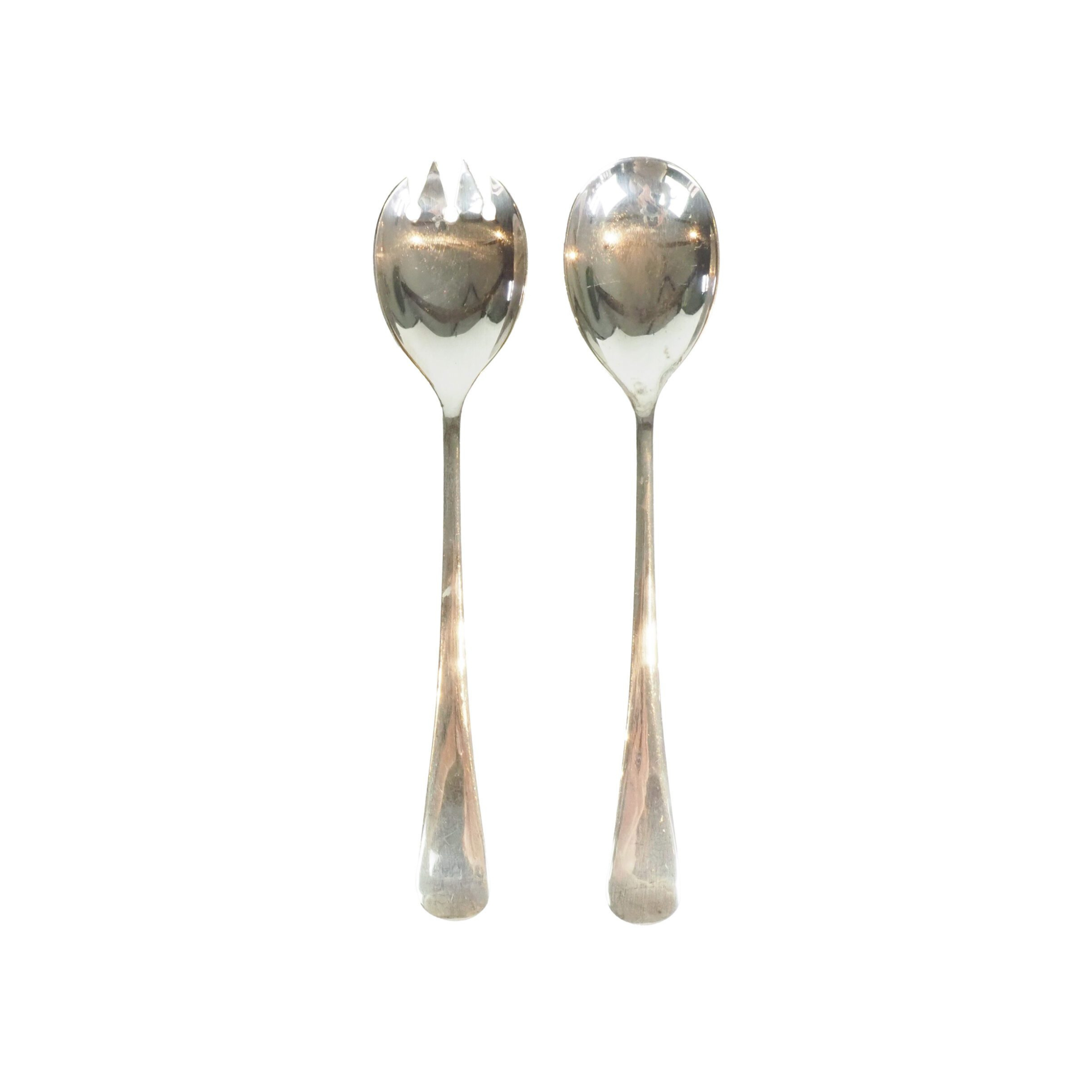 Silver Plate Salad Servers