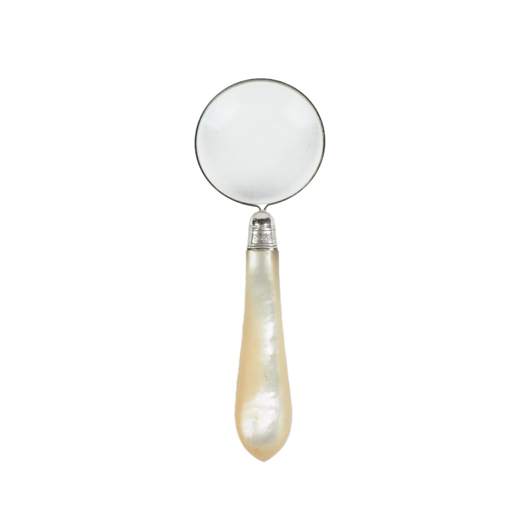 Silver and Mother of Pearl Magnifying Glass