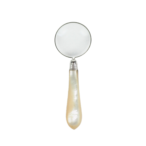 Silver and Mother of Pearl Magnifying Glass