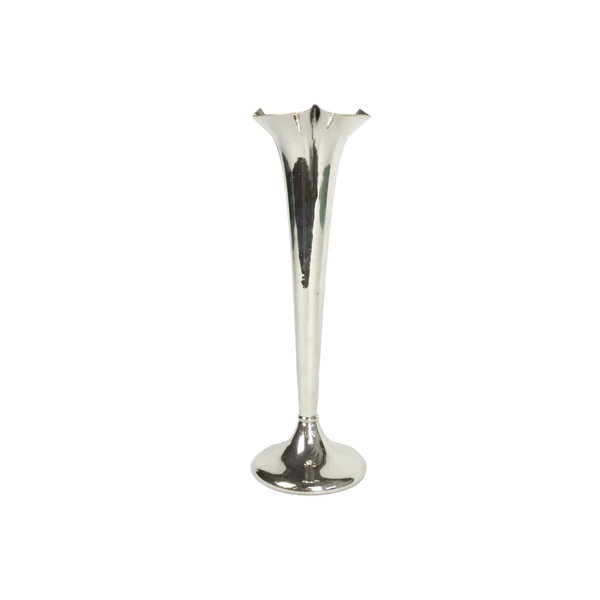Tall Silver Plate Bud Vase