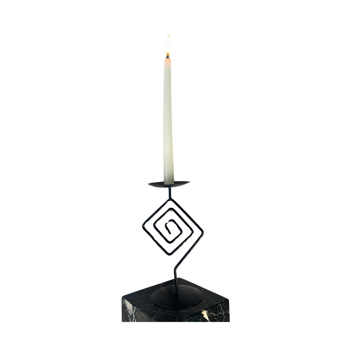Geometric Spiral Candle Stick Holder