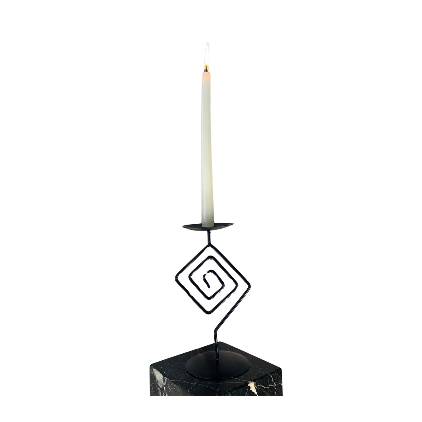 Geometric Spiral Candle Stick Holder