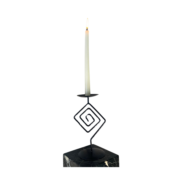 Geometric Spiral Candle Stick Holder