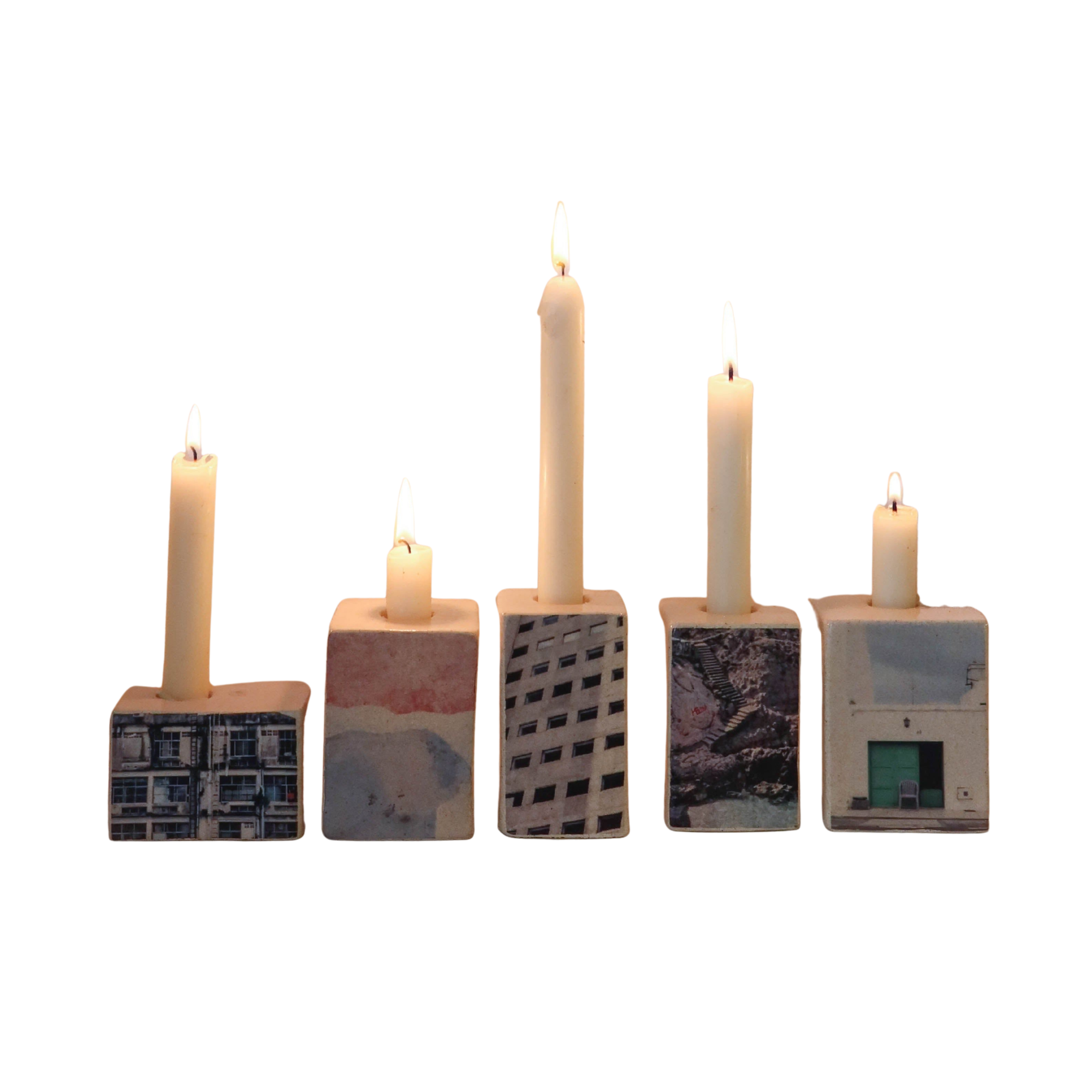 Photographic Candle Holders