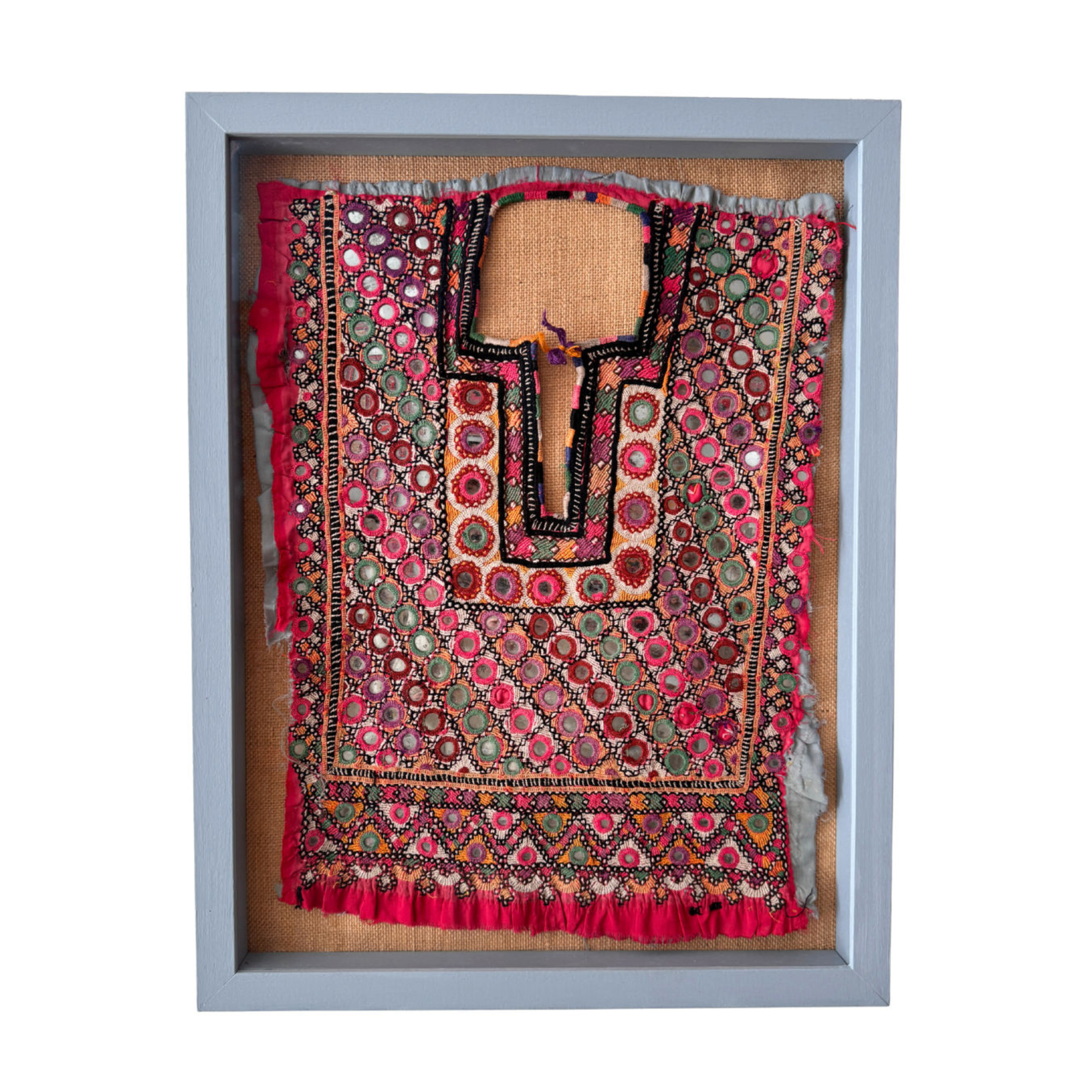 Framed Vintage Kutch Dress Bodice Panel