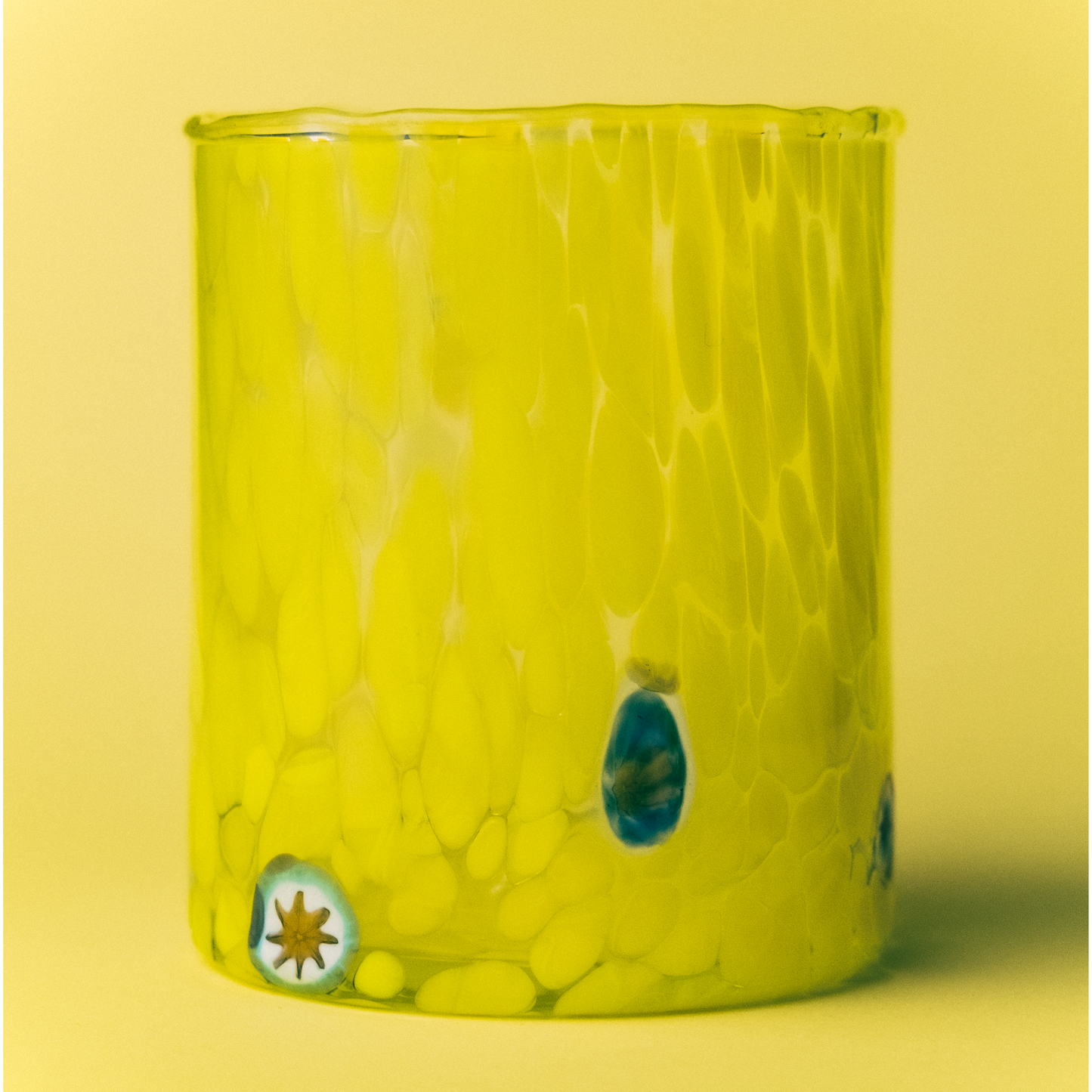 Murano Glass Tumbler, Yellow