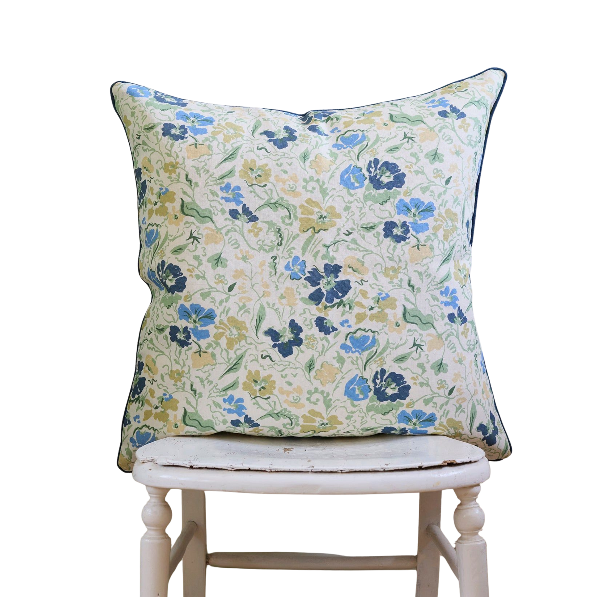 Wandle Wilde Linen Cushion - Water