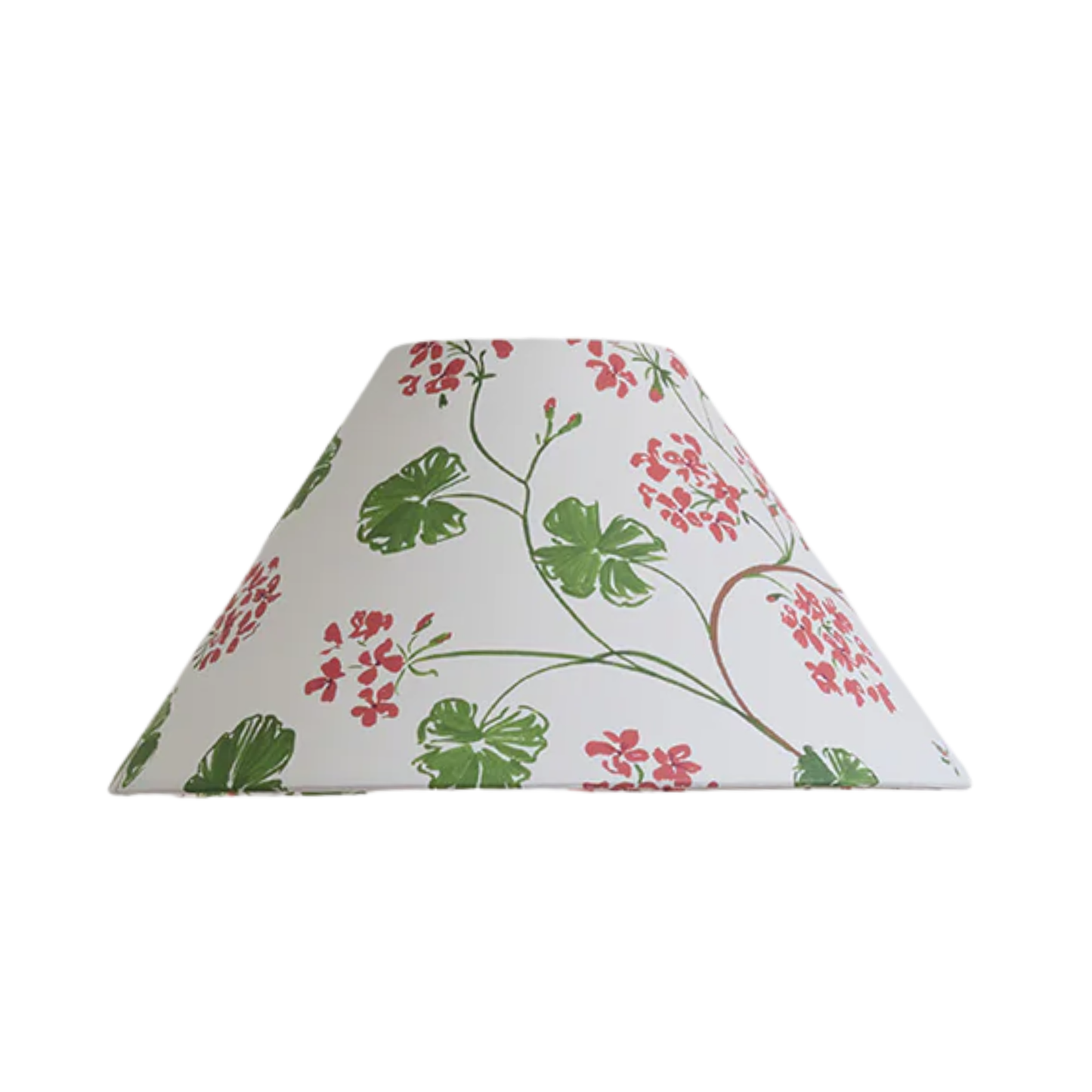 Geraniums Paper Lampshade - Conical 12"