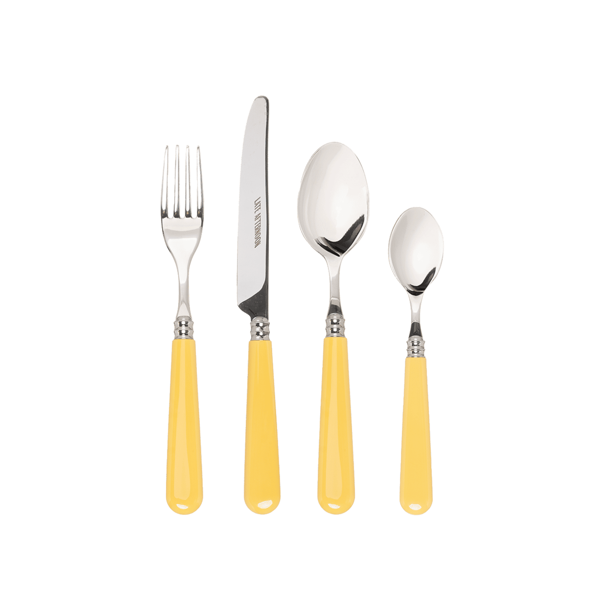 16-Piece Butter Yellow Cutlery Set