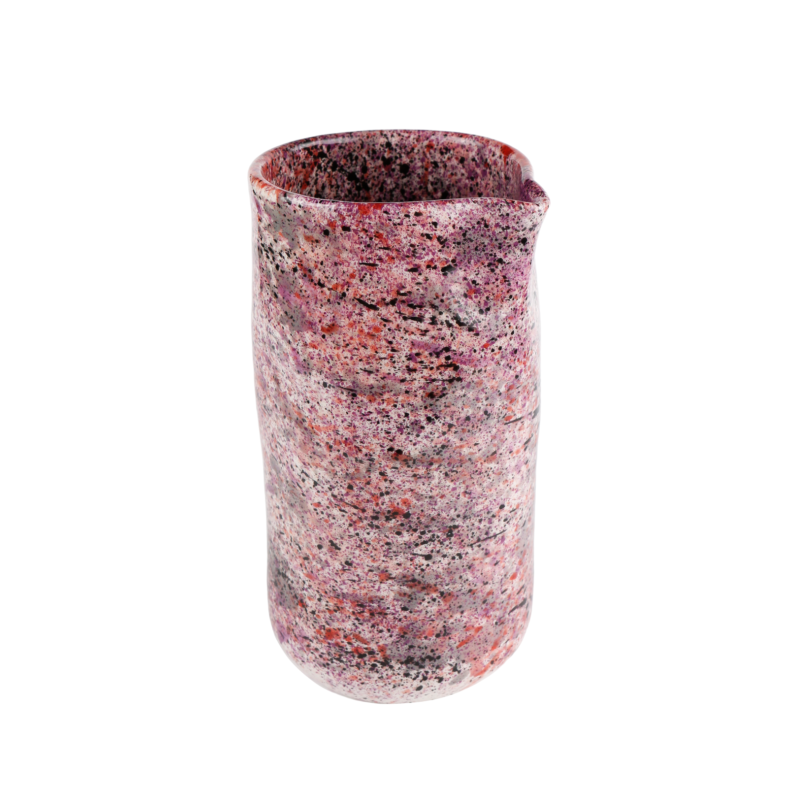 Black Rose Splatter Jug