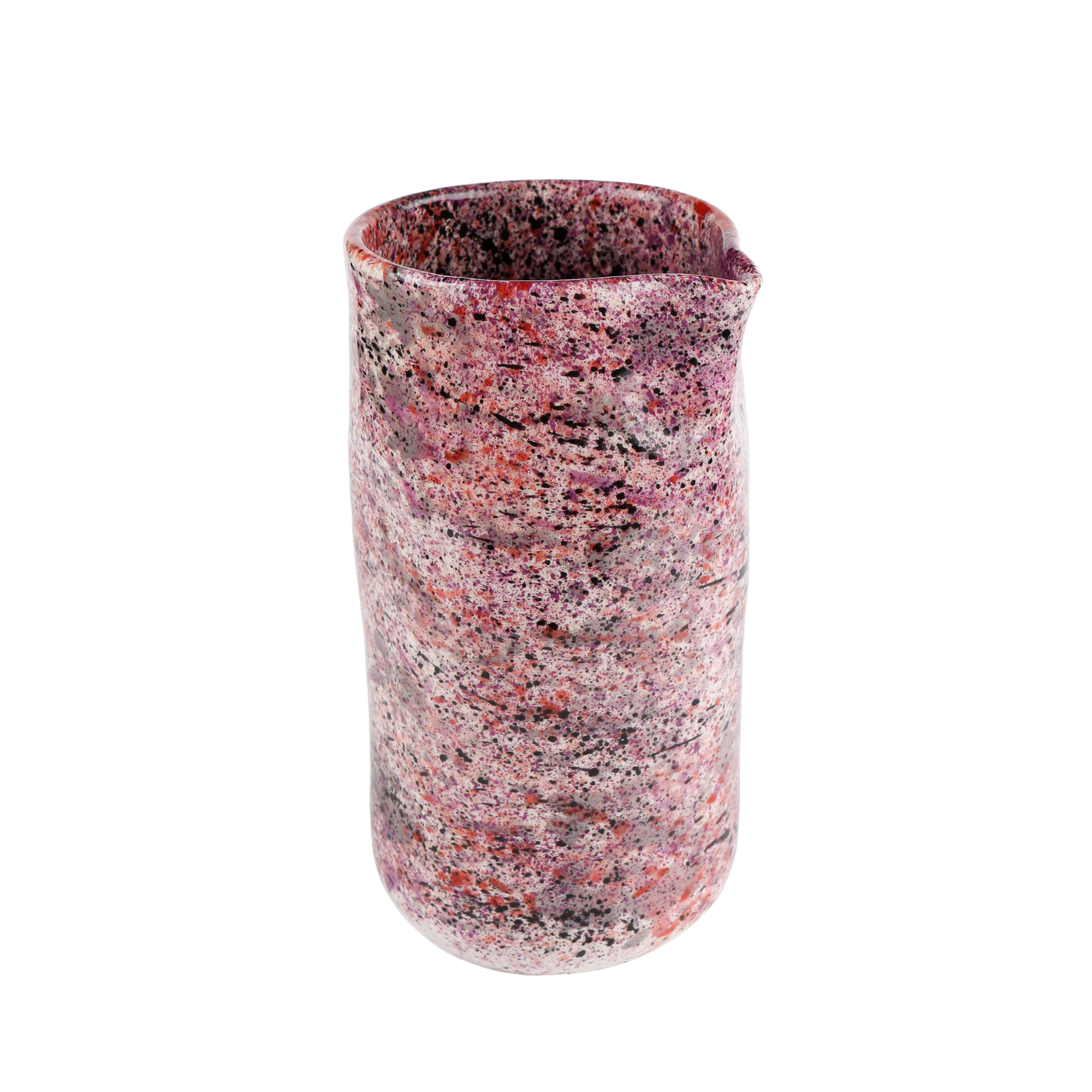 Black Rose Splatter Jug