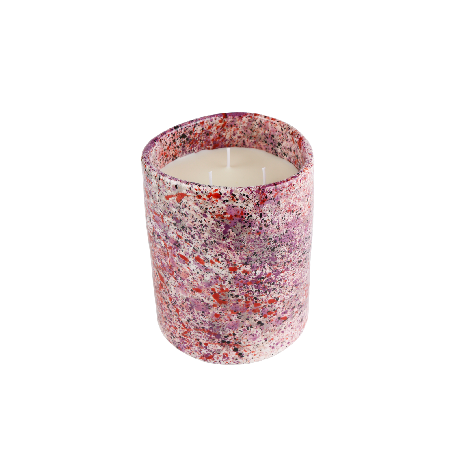 Black Rose Splatter Candle