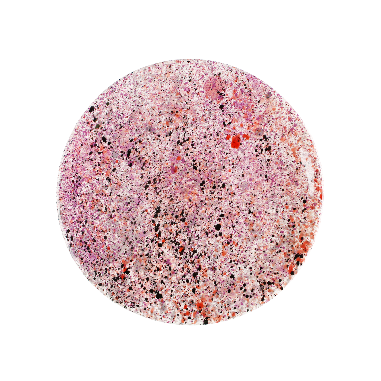 Black Rose Splatter Plate