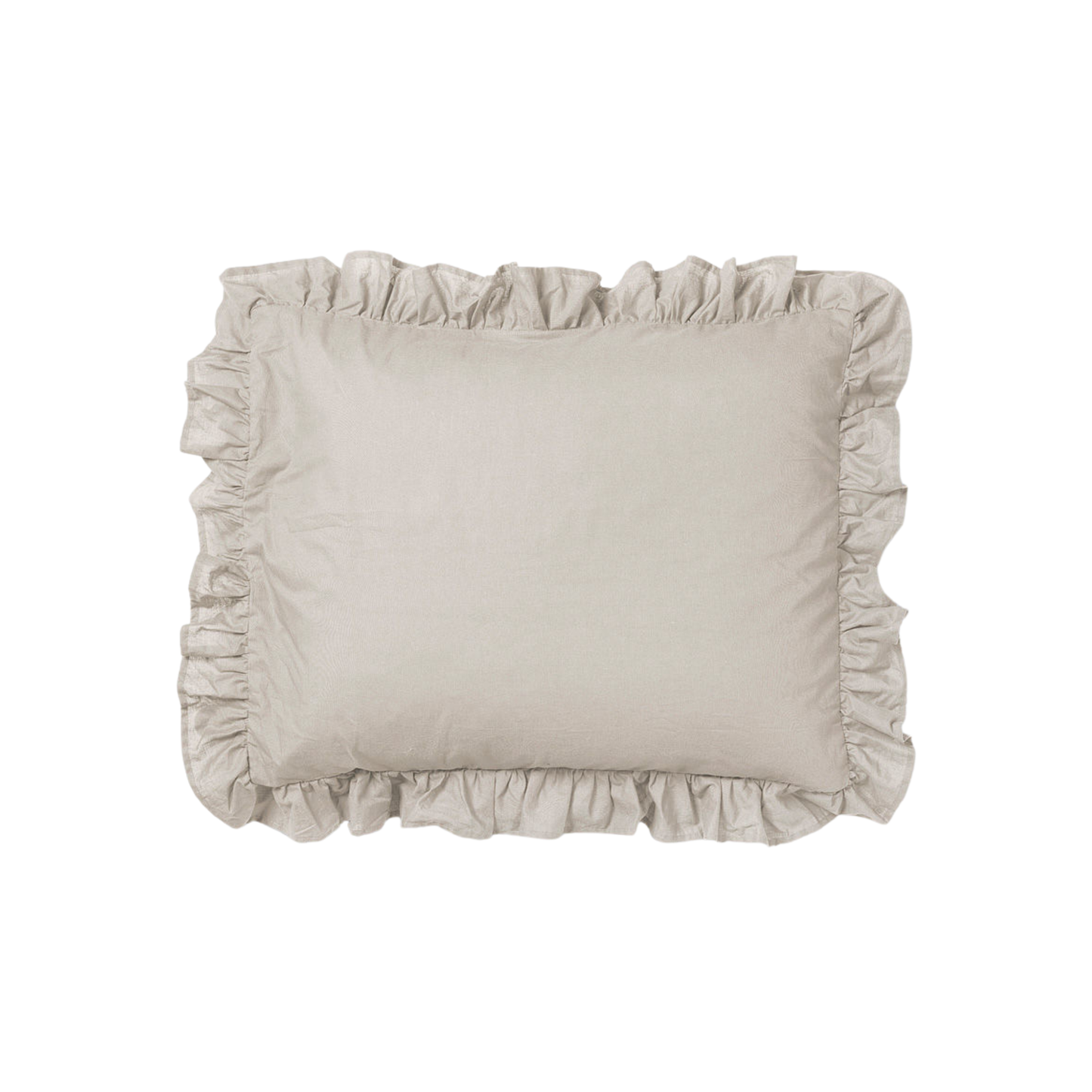 Frill Pillow Case Pebble