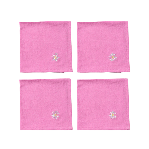 Napkin 4 pcs Pink Daisy