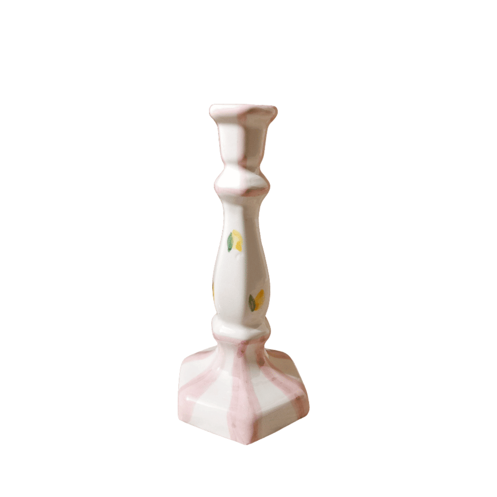 Capri Candlestick Pink - 20cm