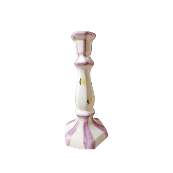 Capri Candlestick Violet - 20cm