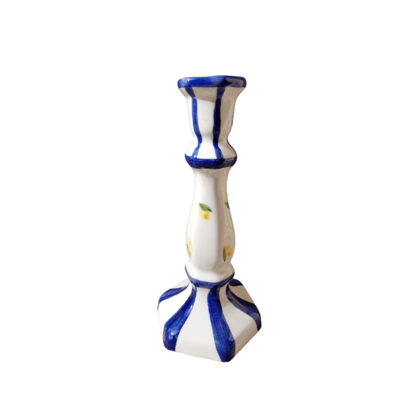 Capri Candlestick Blue - 20cm