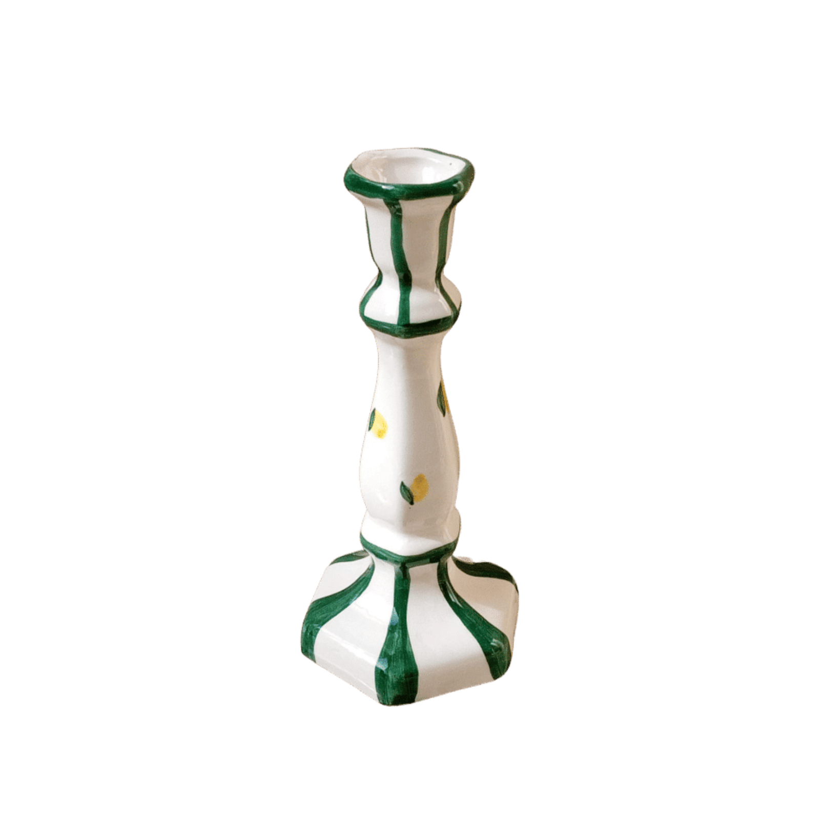 Capri Candlestick Green - 20cm
