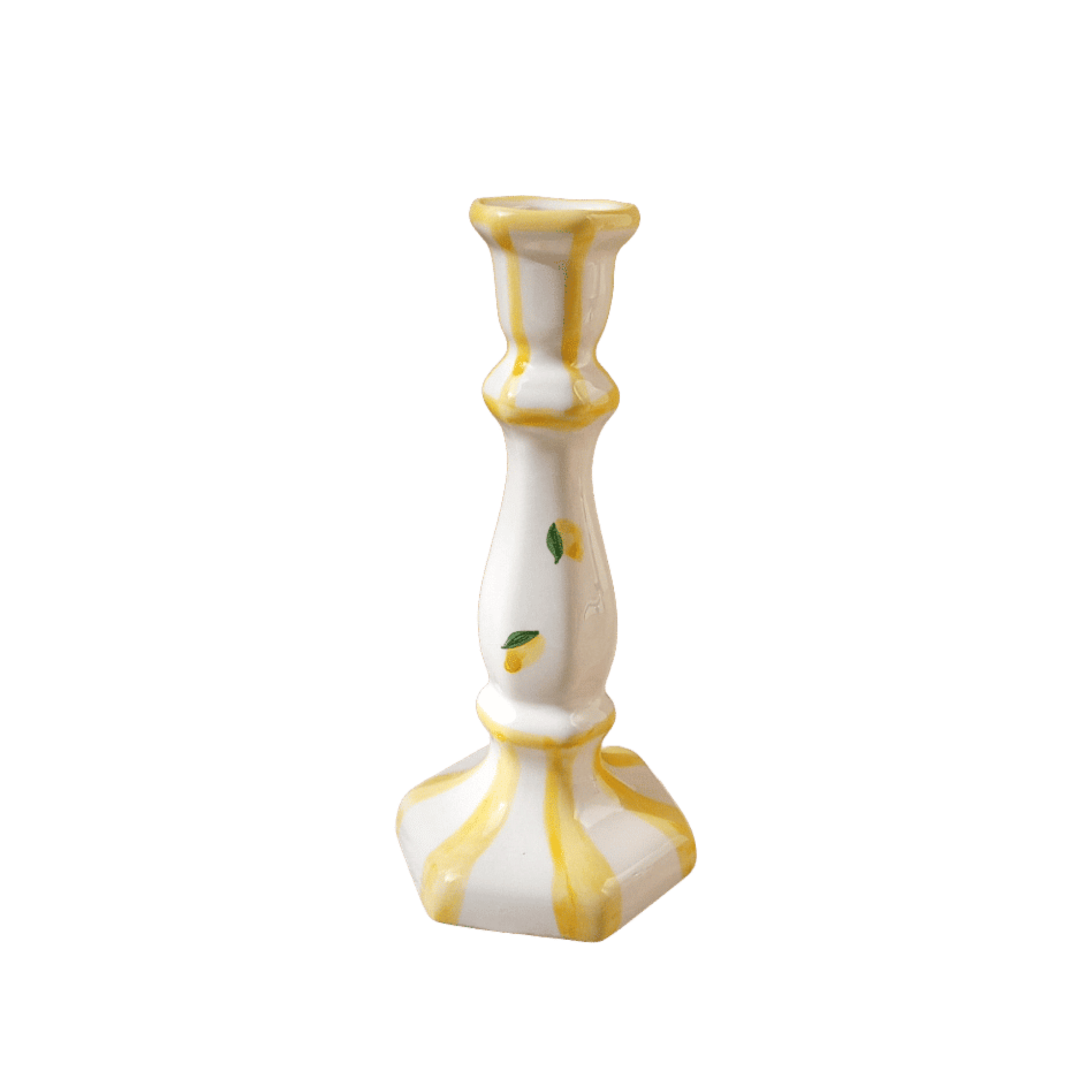 Capri Yellow Candle Holder - 20cm